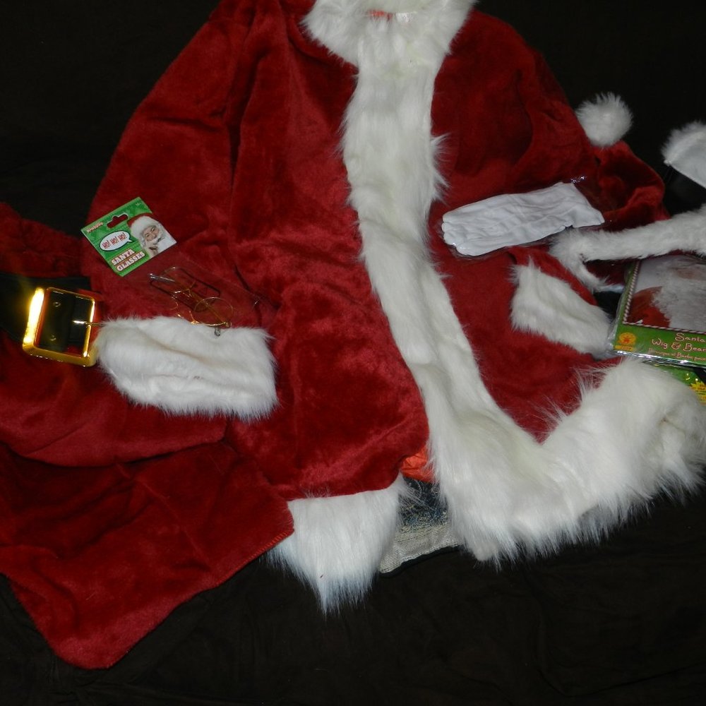Majestic Deluxe Professional Santa Claus Crimson Adult 11-Pc Costumes NEW - Picture 6 of 16